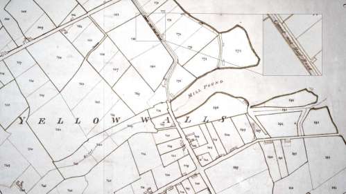 1851 Map Showing "Canal and Half Road" - click to enlarge